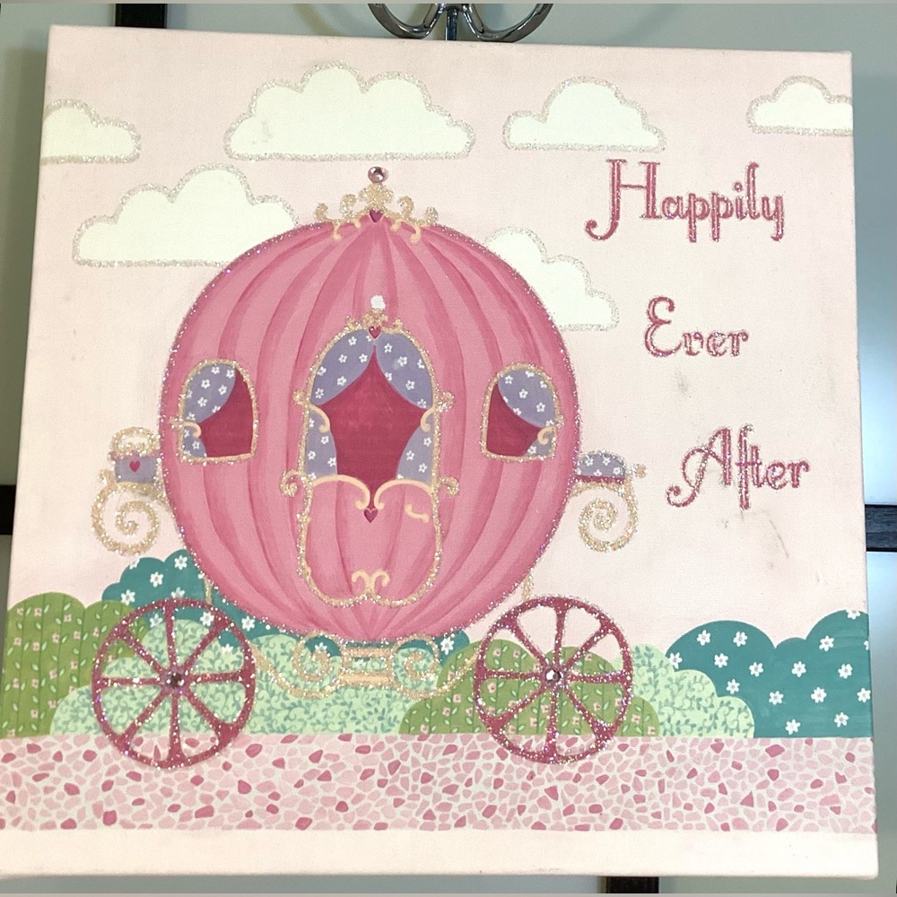 Colleen Karis shiny canvas art. 12”x12”x1 1/2”